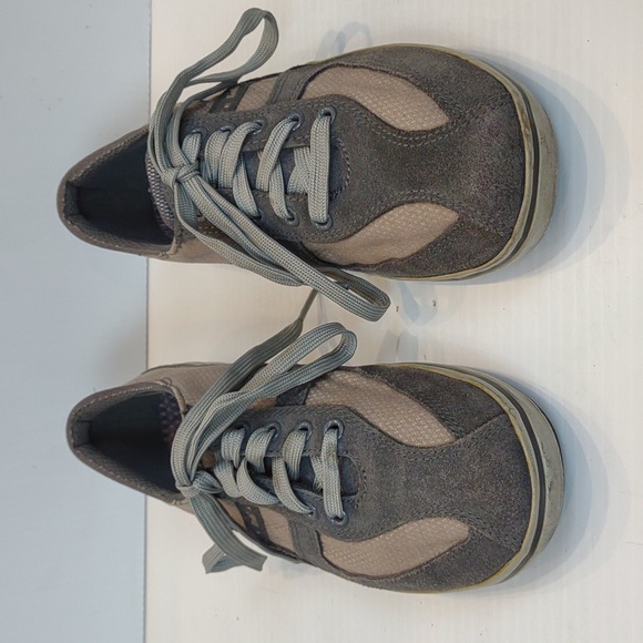 Keds Women's Gray Suede & Taupe Mesh Lace Up Sneakers WH39440 - Picture 3 of 15